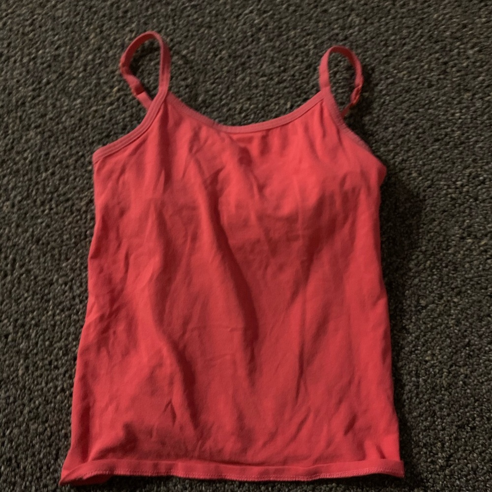 Salmon girls tank top